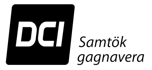 Black and white logo with 